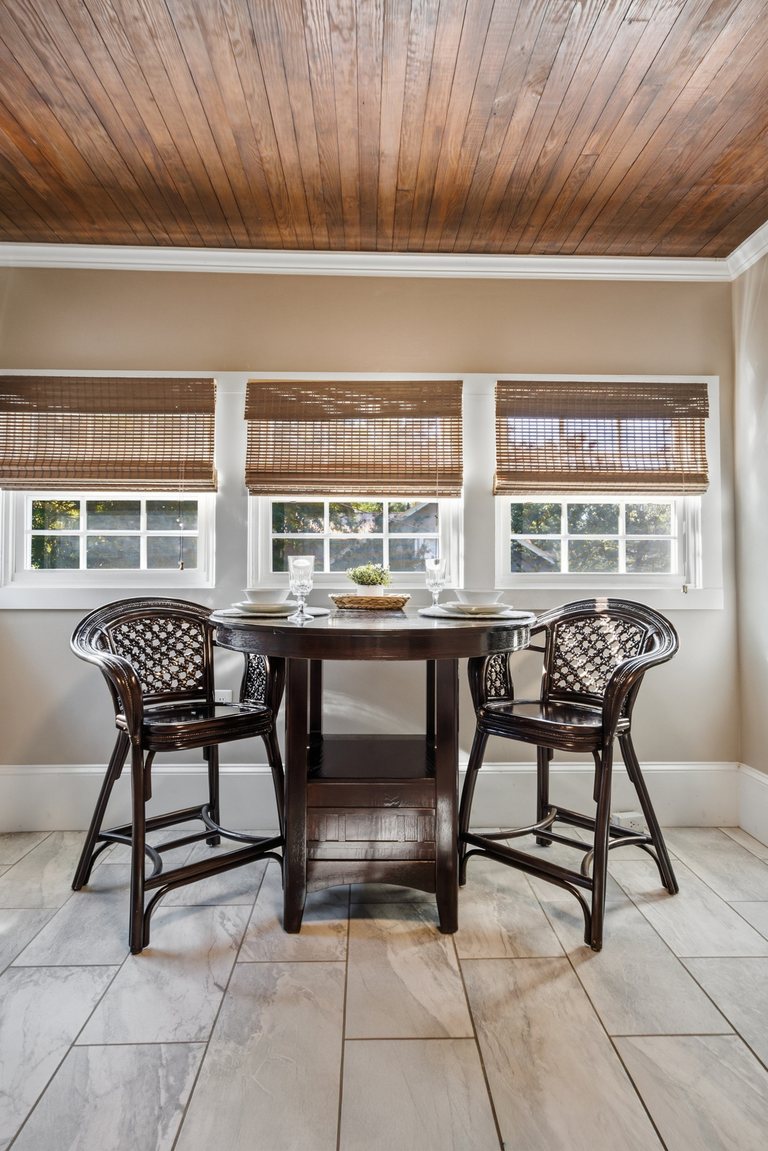 Dining area portrait view