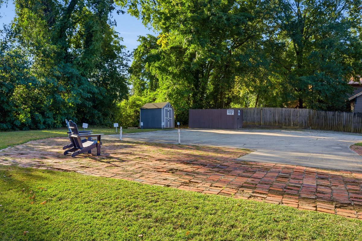 Outdoor space and parking