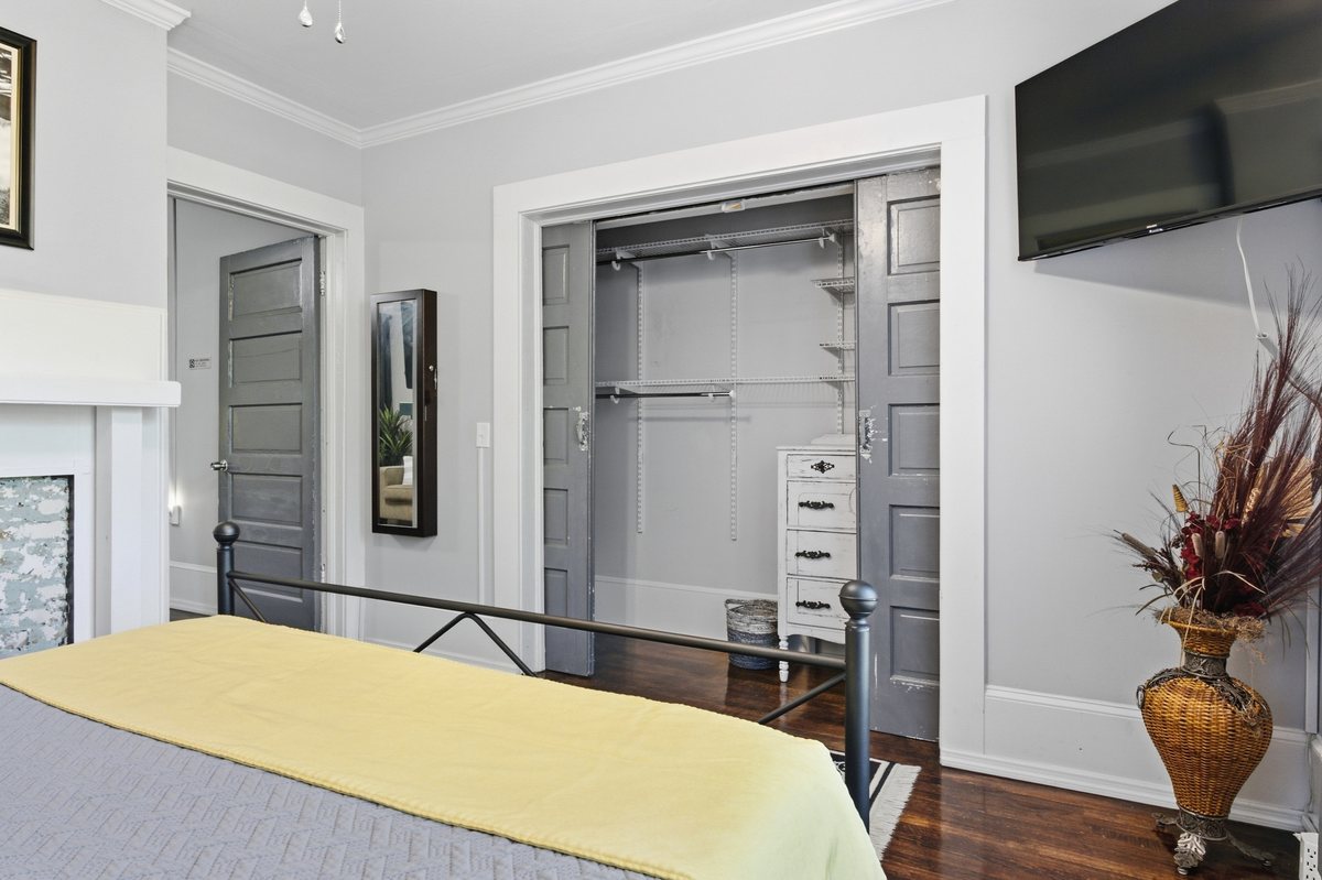 Bedroom storage and seating