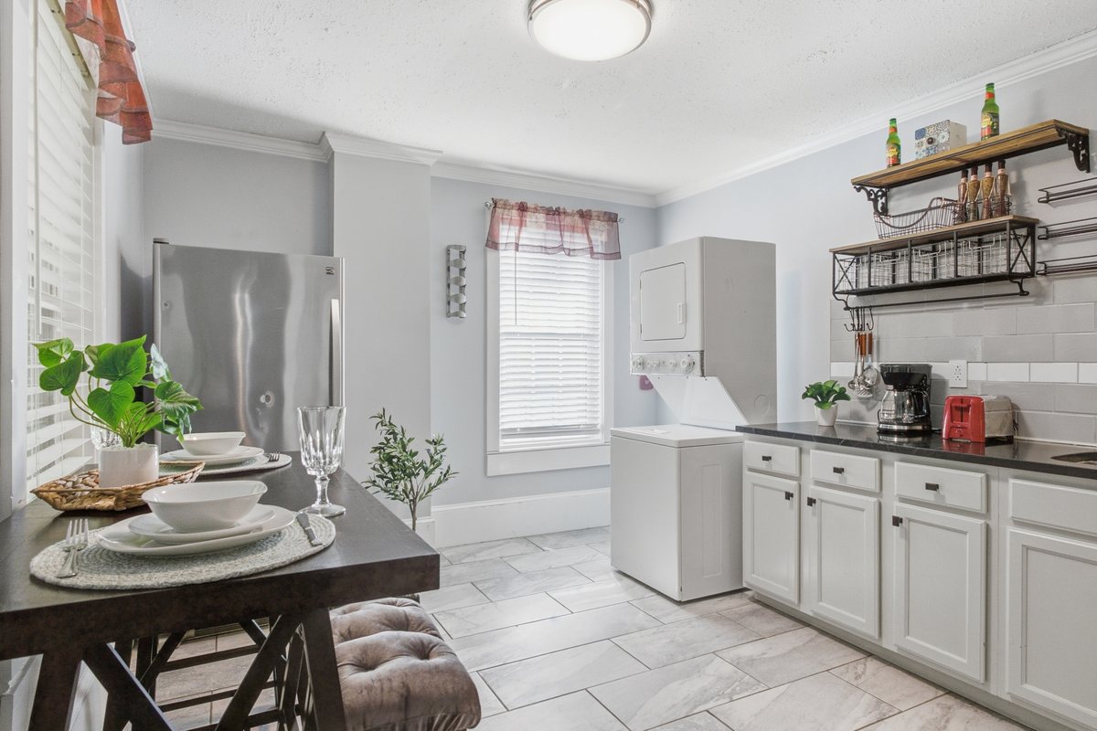Kitchen and dining area